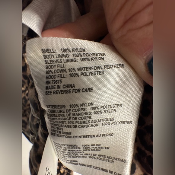 MK Michael Kors Black Packable Down Fill Hooded Jacket Womans M - Picture 10 of 12